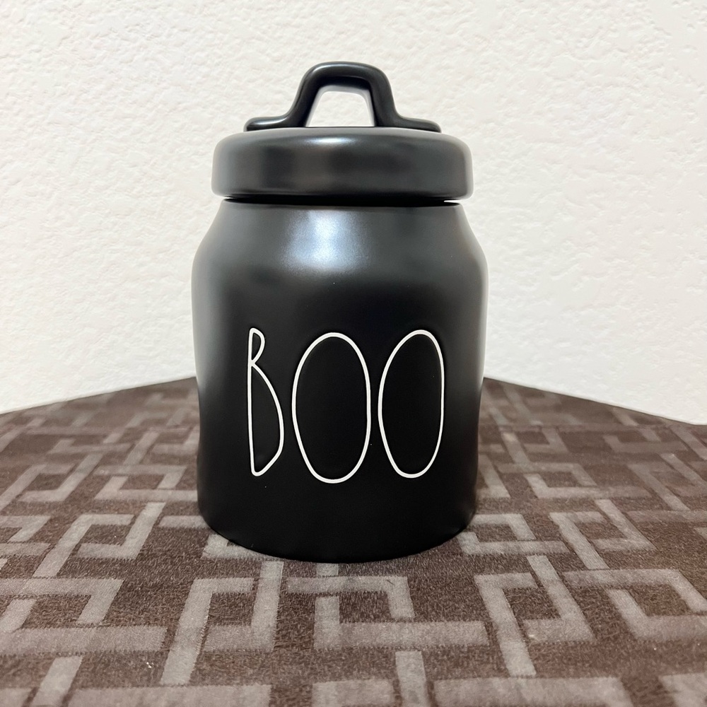 Rae Dunn Halloween baby BOO canister